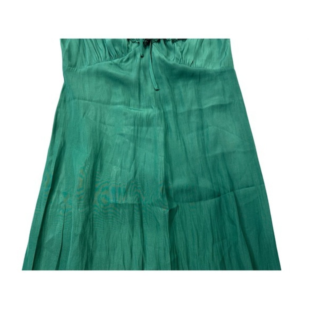 Universal Thread Womens Medium Green Ruffle Lace Trim Sleeveless Maxi Dress NEW - Picture 6 of 11